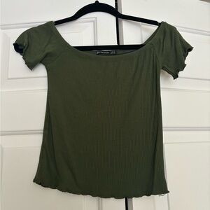 Green Fitted Top